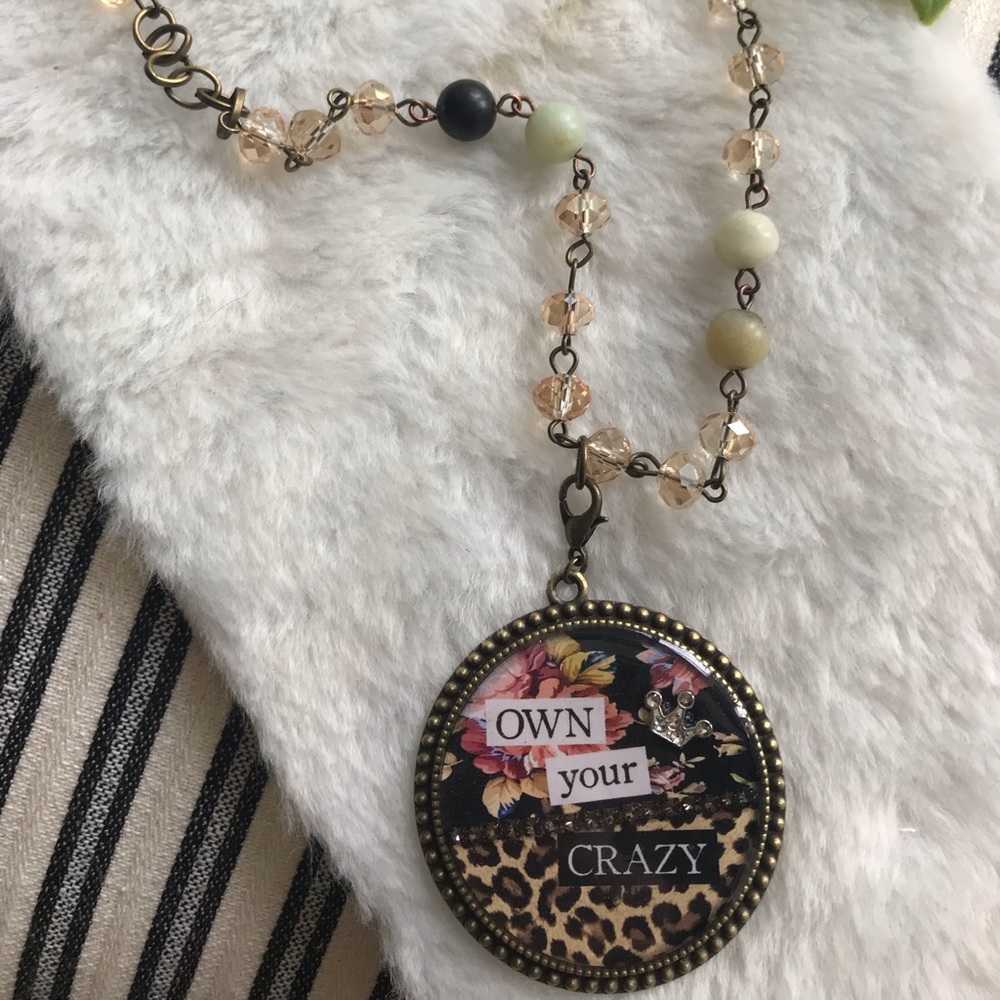 Vintage Inspired Boho Necklace & Pendant Set